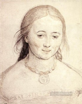  hans - Cabeza de mujer Renacimiento Hans Holbein el Joven
